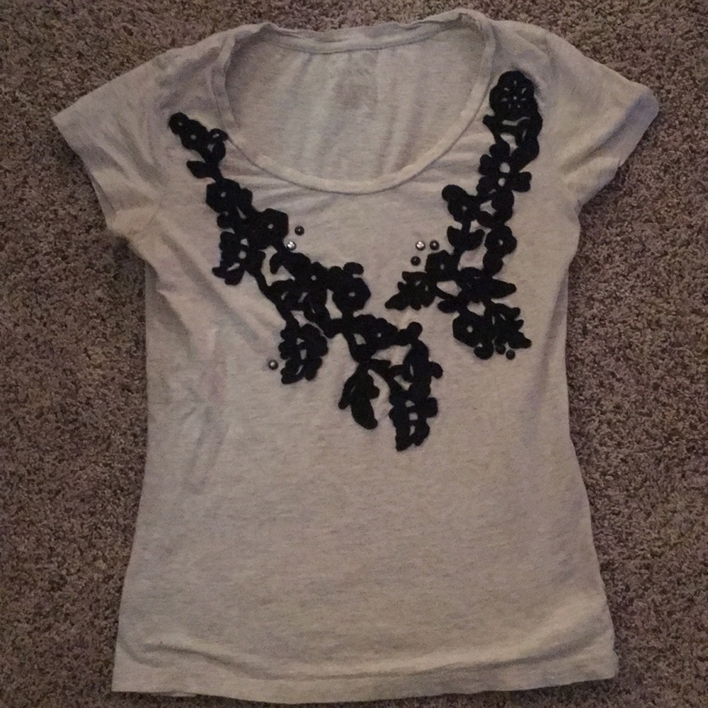 White Merona Tee